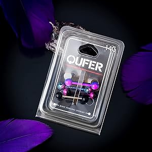 Amazon.com: OUFER 4 PCS Stainless Steel 14G Barbell Tongue